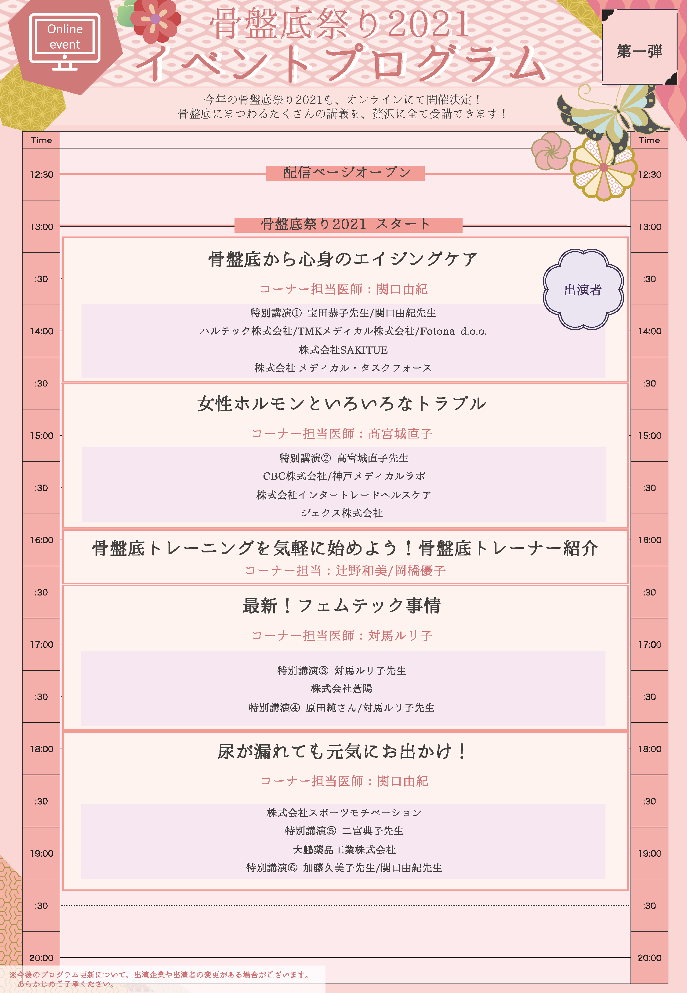 骨盤底祭り プログラム