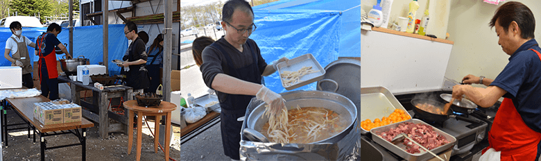 炊き出し